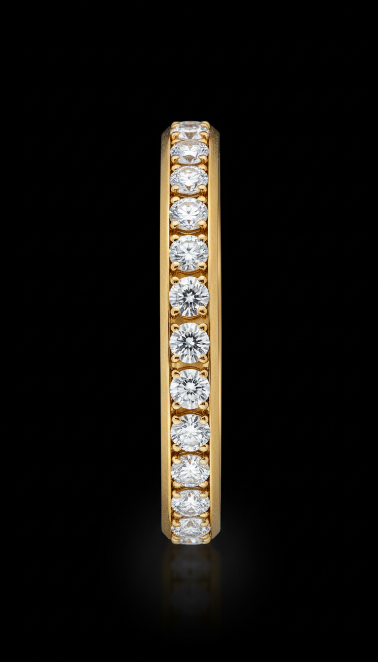 14K gold lab-grown diamond tennis bracelet